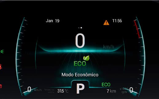 Modos de condução Sport ou Eco