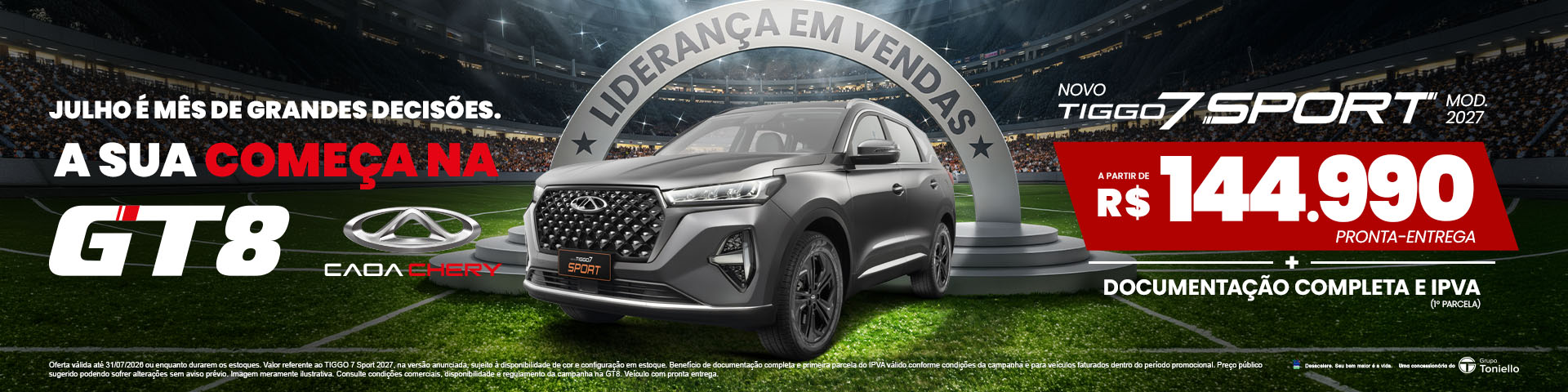 Tiggo 7 Sport - Modelo 2027